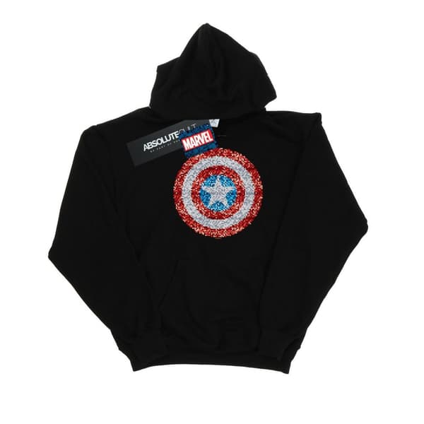 Marvel Kapten Amerikas pixelerade sköld - huvtröja, herr