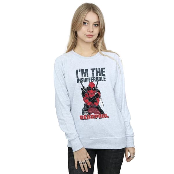 Marvel Dam/Tjej Deadpool I´m The Insufferable Sweatshirt