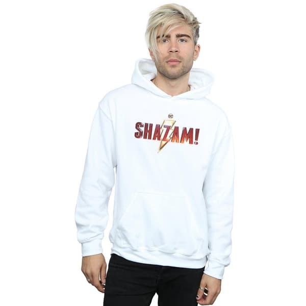 DC Comics Mens Shazam Movie Logo Hoodie