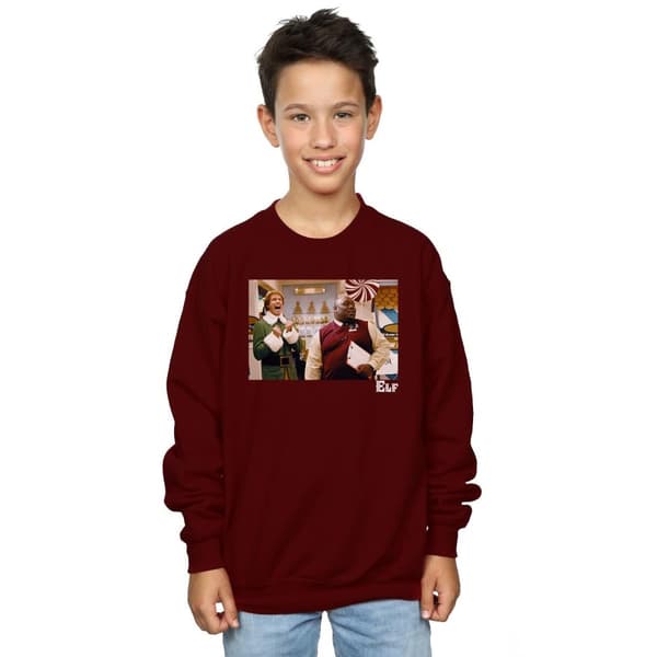 Elf Sweatshirt med julklappar för pojkar