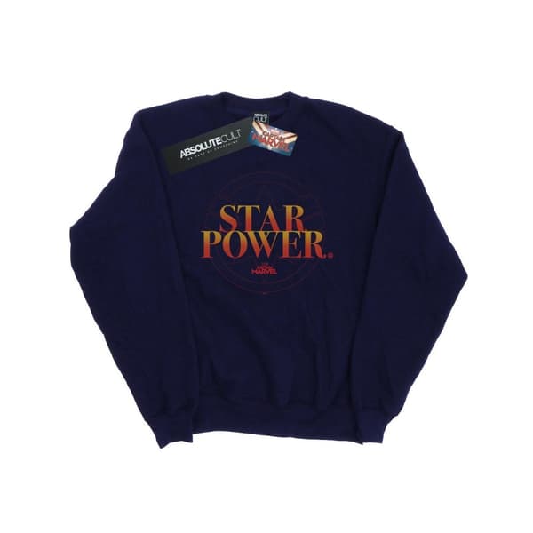 Marvel Girls Captain Marvel Star Power Sweatshirt