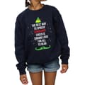 Miniatyrbilde 3 av 5: Elf Girls Christmas Cheer Text Sweatshirt