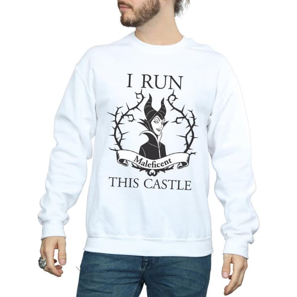 Disney Mens Maleficent I Run This Castle Sweatshirt