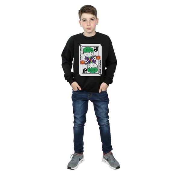 DC Comics Pojkar - Chibi Joker - Spelkort - Sweatshirt