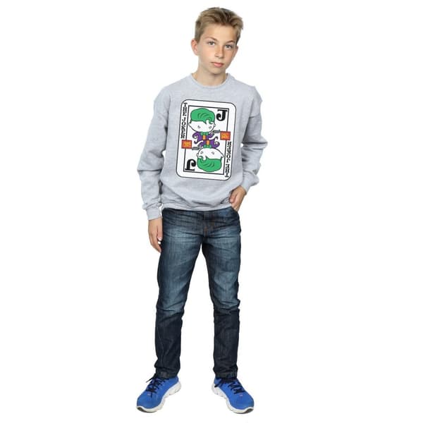 DC Comics Pojkar - Chibi Joker - Spelkort - Sweatshirt