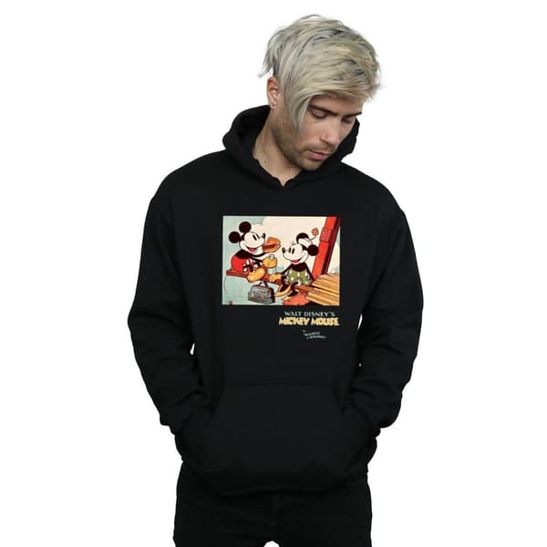 Disney Mens Mickey Mouse Building A Building Hoodie
