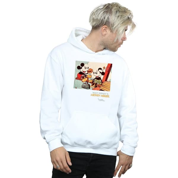 Disney Mens Mickey Mouse Building A Building Hoodie