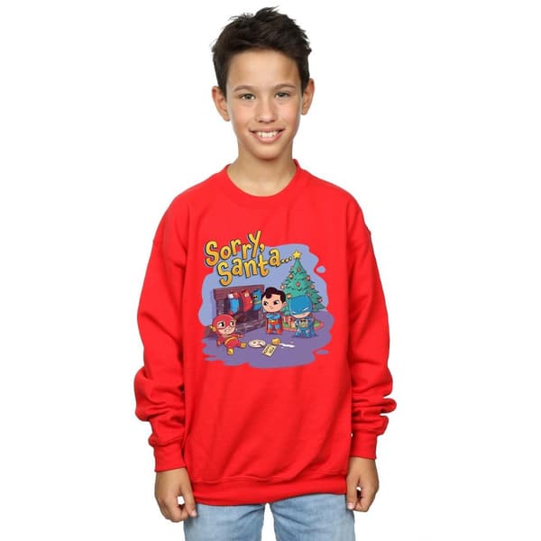 DC Comics Pojkar Super Friends Sorry Santa Sweatshirt