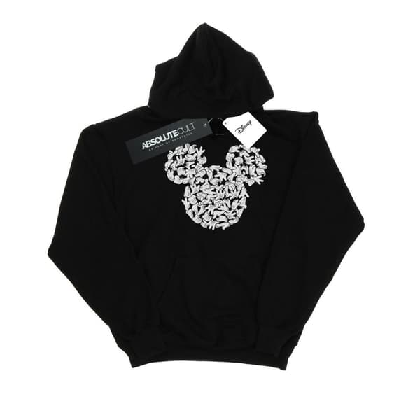 Disney Mens Musse Pigg Head Of Hands Hoodie