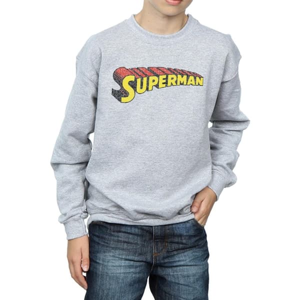 DC Comics Pojkar Superman Telescopic Crackle Logo Sweatshirt