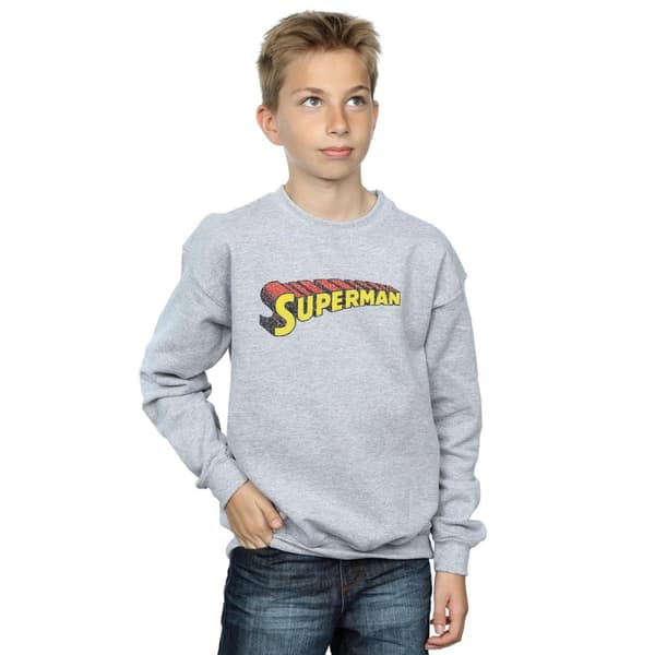 DC Comics Pojkar Superman Telescopic Crackle Logo Sweatshirt