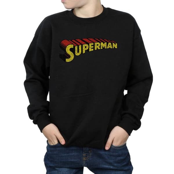 DC Comics Pojkar Superman Telescopic Crackle Logo Sweatshirt