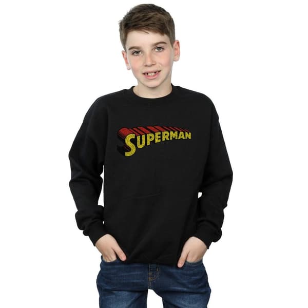 DC Comics Pojkar Superman Telescopic Crackle Logo Sweatshirt