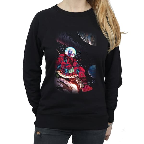 Marvel Womens/Ladies Deadpool Astronaut Sweatshirt