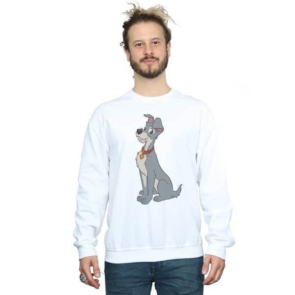 Disney Mens Lady And The Tramp Spaghetti Heart Sweatshirt