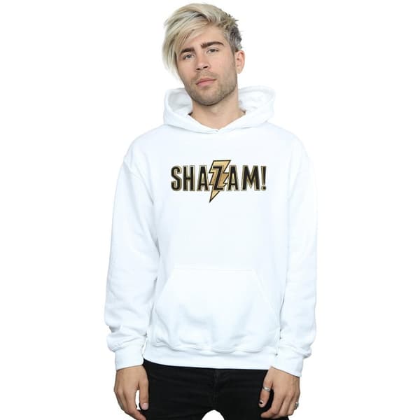 DC Comics Mens Shazam Text Logo Hoodie