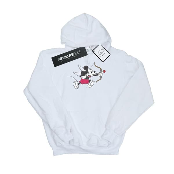 Disney Mens Mickey Mouse Love Cherub Hoodie