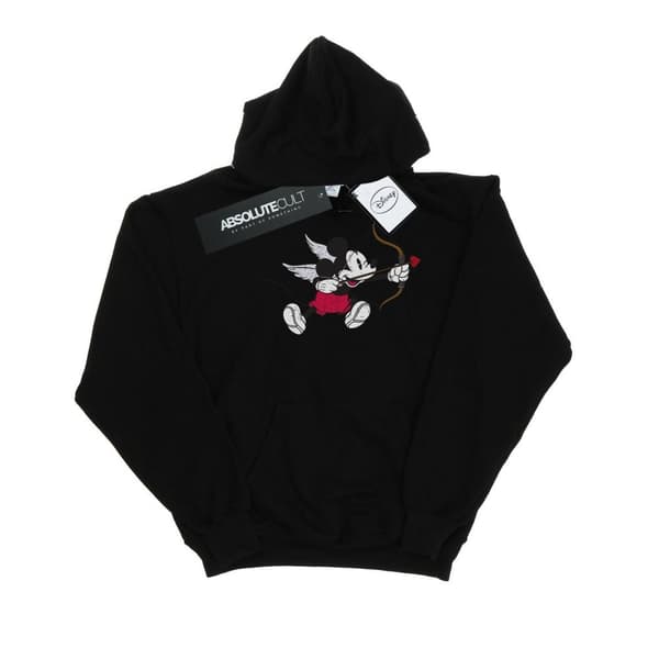 Disney Mens Mickey Mouse Love Cherub Hoodie