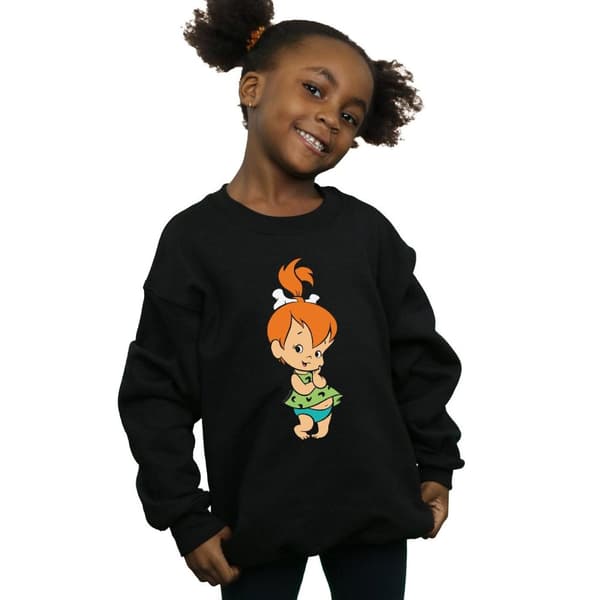 The Flintstones Girls Pebbles Flintstone Sweatshirt