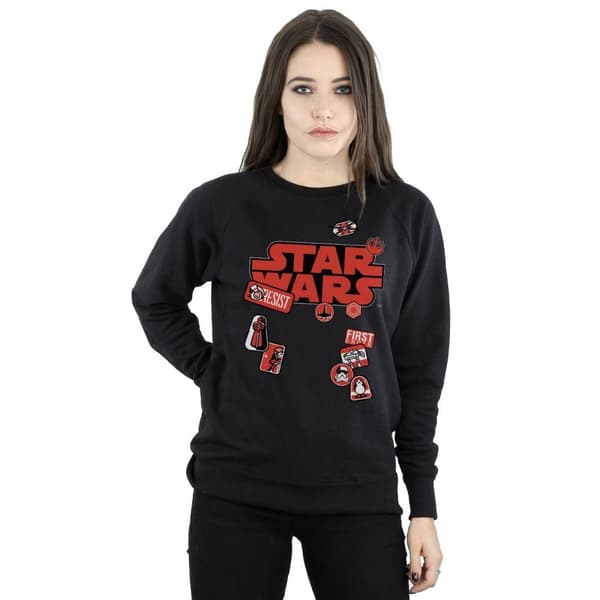 Star Wars Dam/kvinnor The Last Jedi Badges Sweatshirt