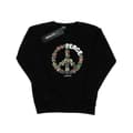 Miniatyrbild 1 av 5: Woodstock Sweatshirt med blommor och Peace-tema, dam/dam