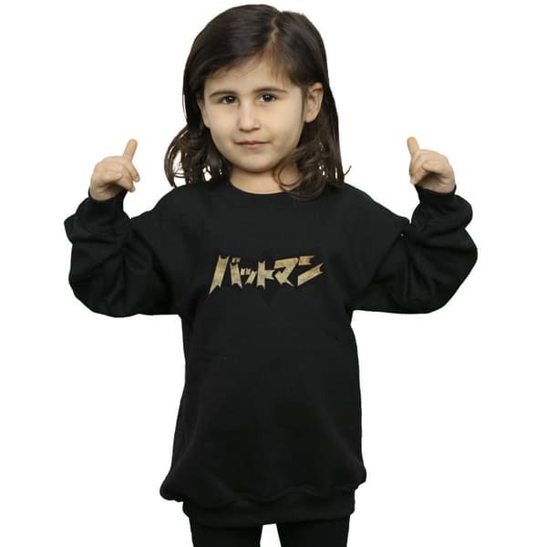DC Comics Sweatshirt med Batmans internationella logotyp för flickor