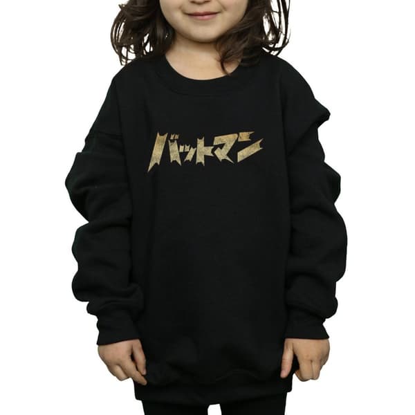 DC Comics Sweatshirt med Batmans internationella logotyp för flickor