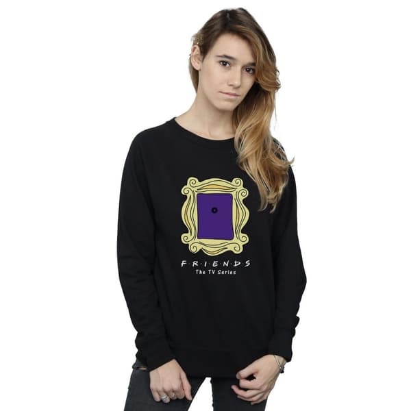 Friends Dam/Tjej - Sweatshirt med titthål i dörren