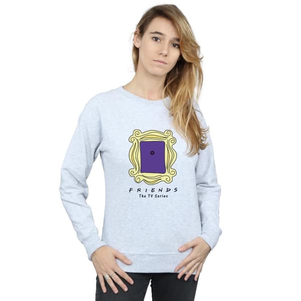 Friends Dam/Tjej - Sweatshirt med titthål i dörren