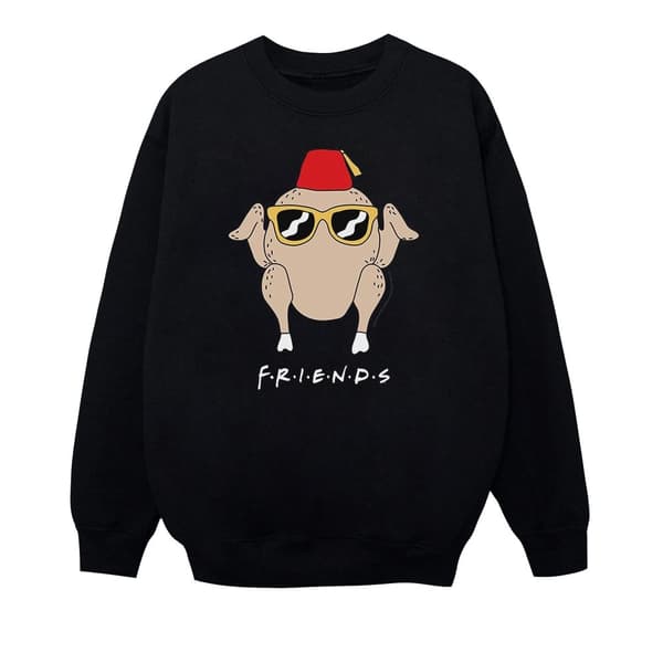 Friends Sweatshirt med solglasögon och kalkon för flickor