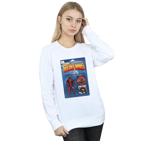 Marvel Womens/Ladies Deadpool Secret Wars Action Figure Sweatshirt