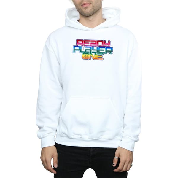 Ready Player One Mens Rainbow Logo Hoodie