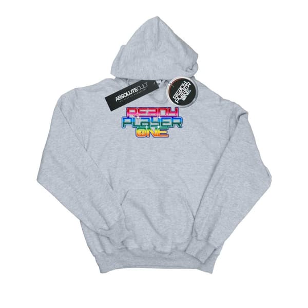 Ready Player One Mens Rainbow Logo Hoodie