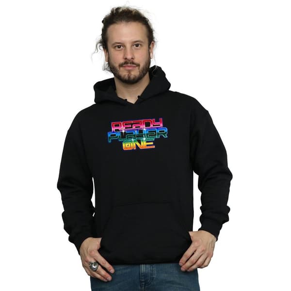 Ready Player One Mens Rainbow Logo Hoodie