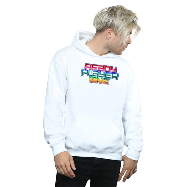Ready Player One Mens Rainbow Logo Hoodie