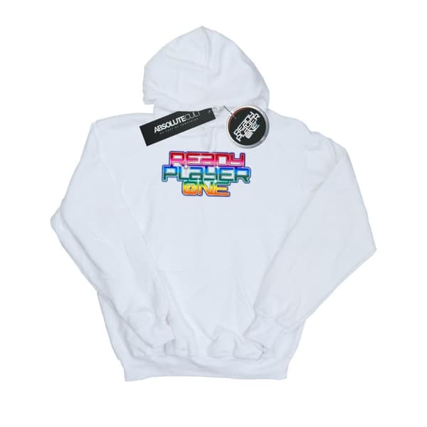 Ready Player One Mens Rainbow Logo Hoodie