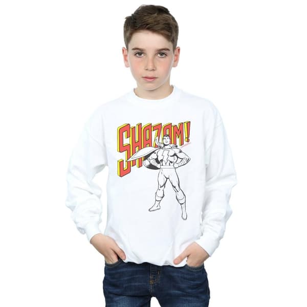 DC Comics Boys Shazam Mono Action Pose Sweatshirt