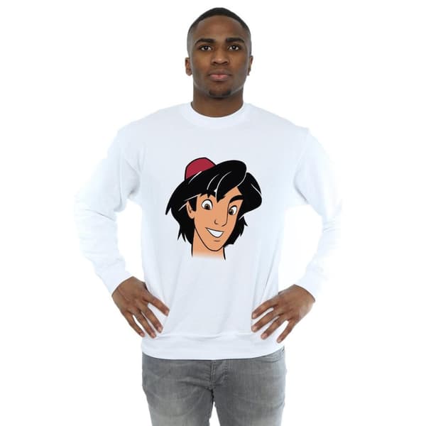 Disney Sweatshirt med Aladdin-ansikte för herrar