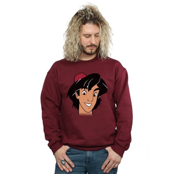 Disney Sweatshirt med Aladdin-ansikte för herrar