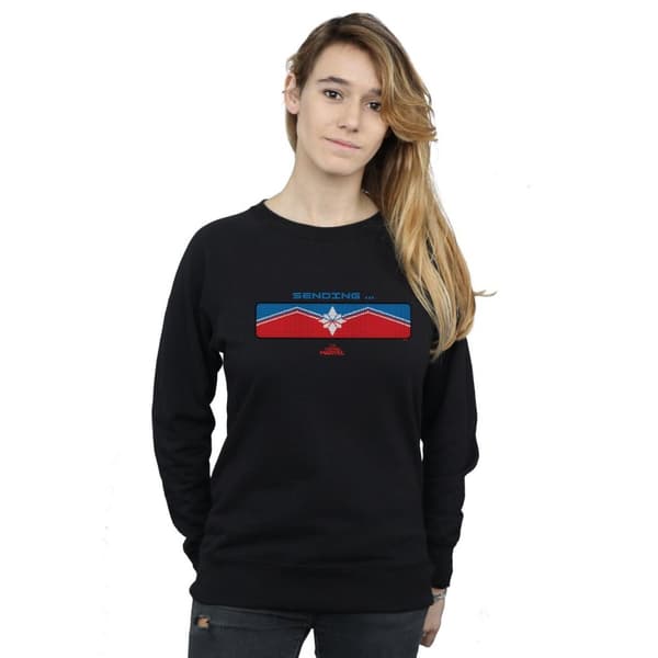 Marvel Womens/Ladies Captain Marvel Sending Sweatshirt