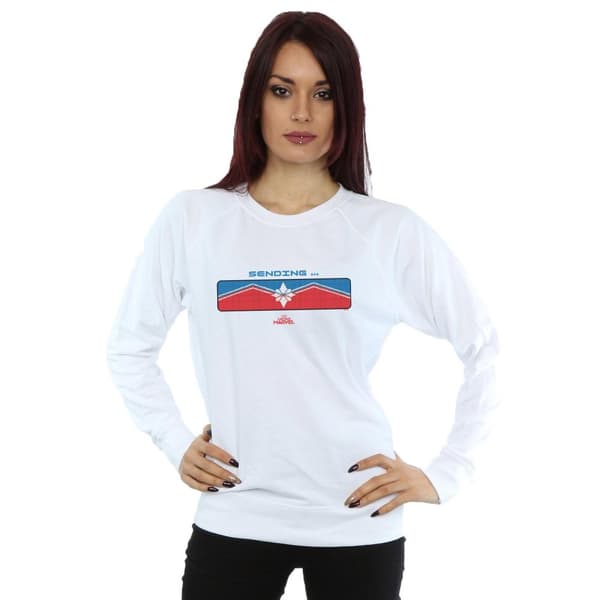 Marvel Womens/Ladies Captain Marvel Sending Sweatshirt