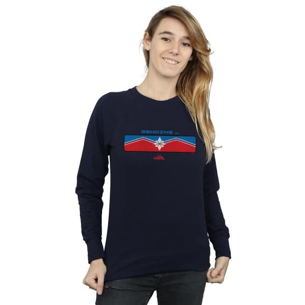 Marvel Womens/Ladies Captain Marvel Sending Sweatshirt