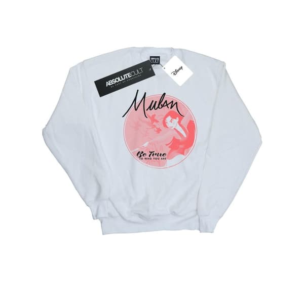 Disney Mens Mulan Be True Sweatshirt White XL