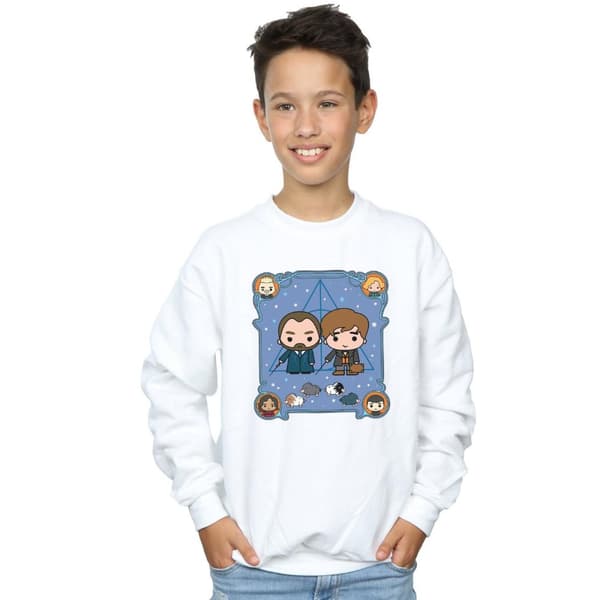 Fantastic Beasts Boys Chibi Newt And Dumbledore Sweatshirt