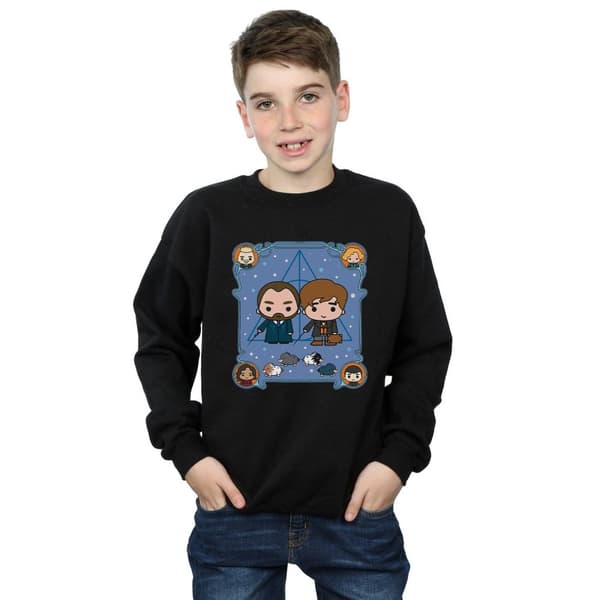 Fantastic Beasts Boys Chibi Newt And Dumbledore Sweatshirt