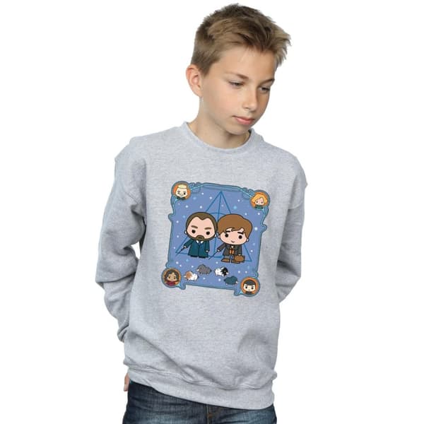 Fantastic Beasts Boys Chibi Newt And Dumbledore Sweatshirt