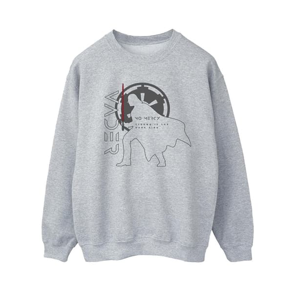 Star Wars: Obi-Wan Kenobi Vader No Mercy-tröja för damer/kvinnor Sports Grey XL