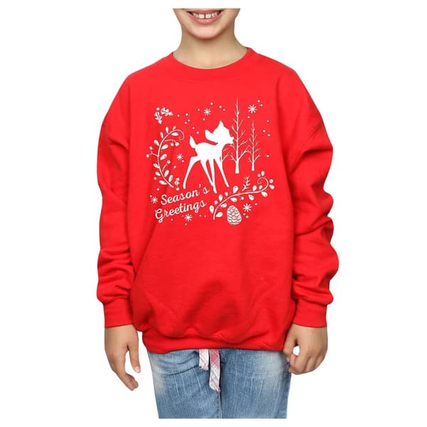 Disney Bambi - Sweatshirt med julhälsning för herrar