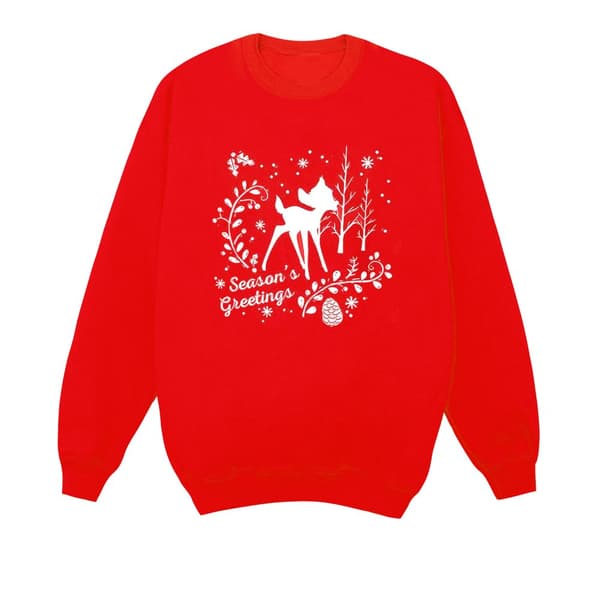 Disney Bambi - Sweatshirt med julhälsning för herrar