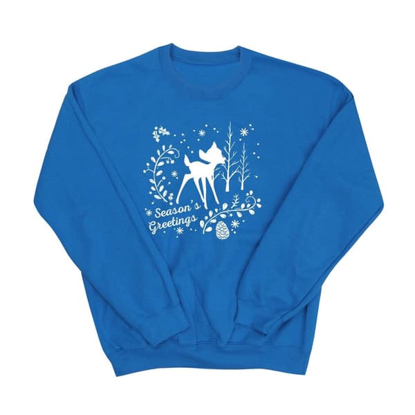Disney Bambi - Sweatshirt med julhälsning för herrar